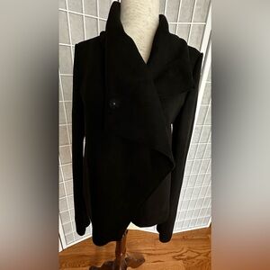 Anne Klein Suede Black Wrap Blazer - New with tags